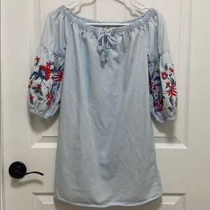Aeropostale 💯 cotton CS boho shirt embroidered
